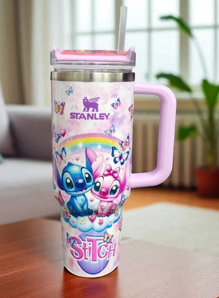 STITCH Downy stitch Stanley Tumbler 40 Oz Quencher H2.0 FlowState - Image 1
