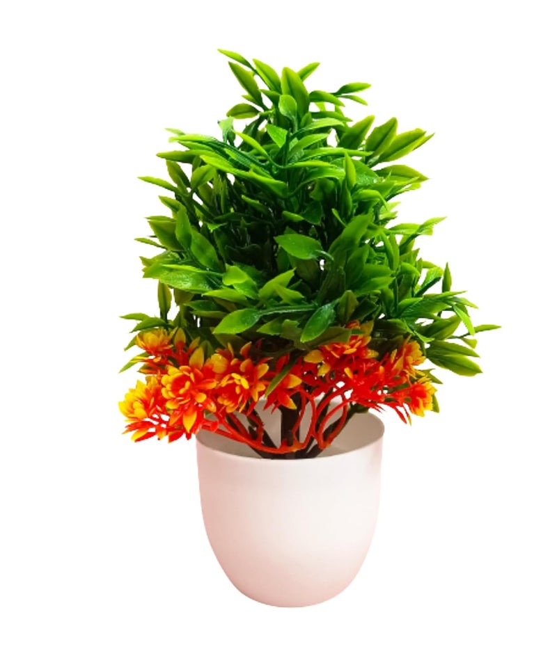 Dekorly Artificial Potted Plants, 8 Pack Artificial Plastic Eucalyptus Plants Small Indoor Potted Houseplants, Small Faux Plants for Home Decor Bathroom Office Farmhouse (Multi-B) - Image 3