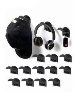 MIXDE 12-Piece Hat Rack For Wall,Hat Hook For Baseball Caps,Upgraded Adhesive Hat Holder  - Image 1