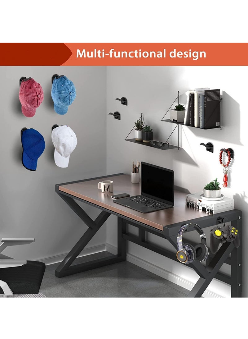 MIXDE 12-Piece Hat Rack For Wall,Hat Hook For Baseball Caps,Upgraded Adhesive Hat Holder  - Image 3