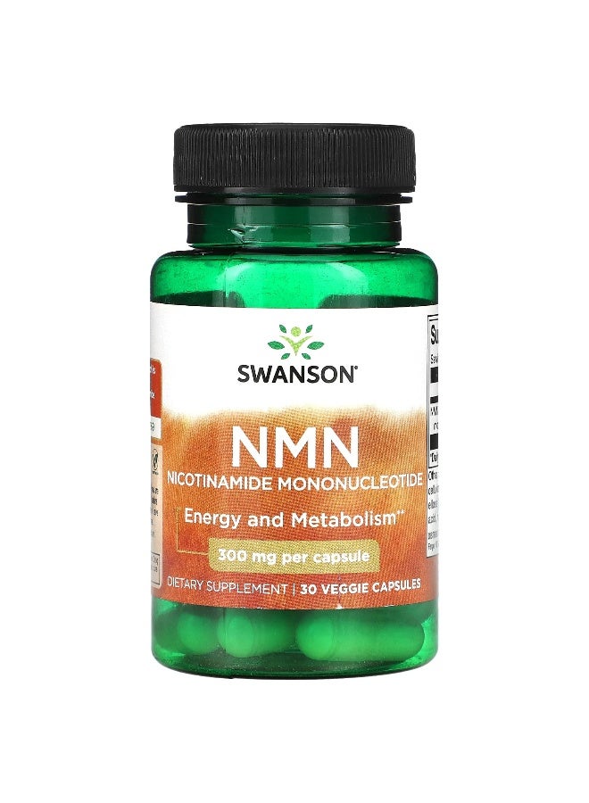 Swanson, NMN, 300 mg, 30 Veggie Capsules