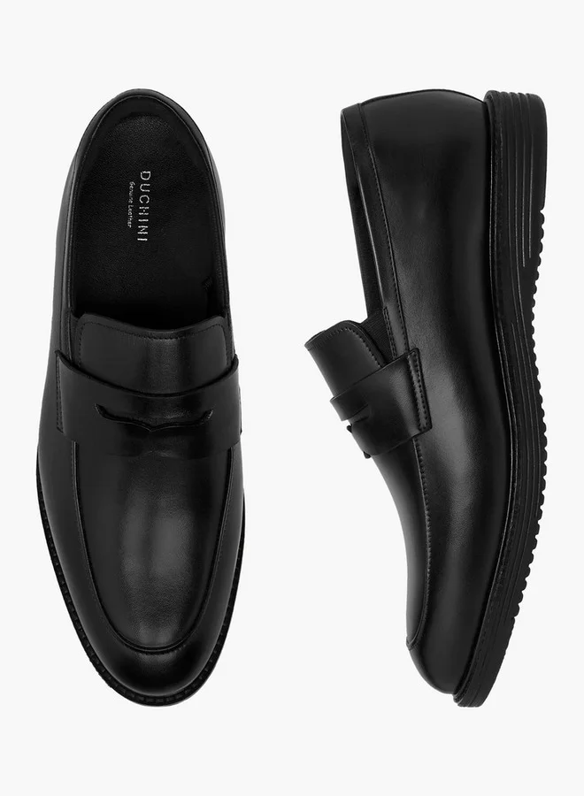 دوتشيني Men's Cutout Accent Loafers
