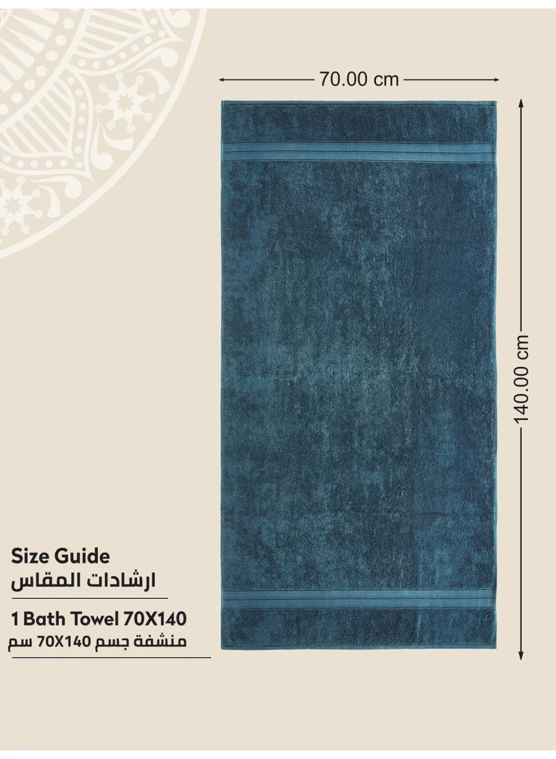 Donetella Premium 100 % Combed Cotton 1-Pcs Bath Towel(70 X 140 CM) 600 GSM Large Towel, Highly Absorbent, Quick Dry,Best Towel for Bathroom, Spa And Hotel