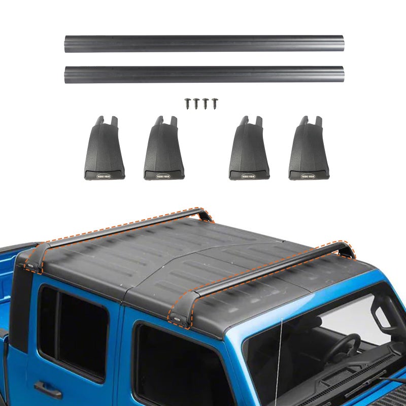Hooke Road for Jeep Roof Rack Cross Bars Kayak Watercraf Cargo Carriers Compatible with Jeep Wrangler JK JL Gladiator JT 20072025 4Door Hard Top
