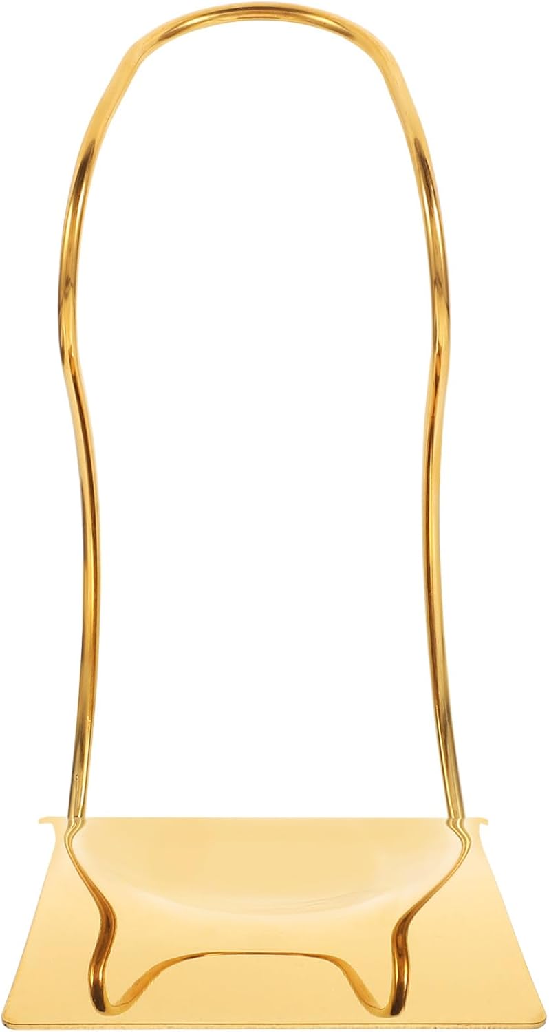 Stainless Steel Spoon Holder Ladle Stand Upright Crab Spoon Holder Kitchen Accessories Gold Scoop Storage Rack for Cooking Pot and Dinner Use - Image 1