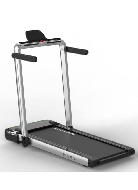 2-in-1 Treadmill & Walking Pad | Foldable Running Machine with 4HP Motor, FS App & 12 Programs, Compact Under-Desk Treadmill for Home & Office – EM-1287-G | جهاز السير المتحرك
