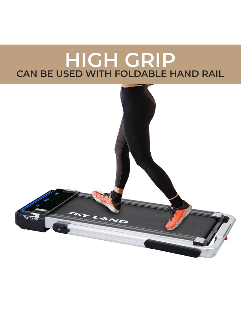 Sky Land 2-in-1 Treadmill & Walking Pad | Foldable Running Machine with 4HP Motor, FS App & 12 Programs, Compact Under-Desk Treadmill for Home & Office – EM-1287-G | جهاز السير المتحرك  - Image 5