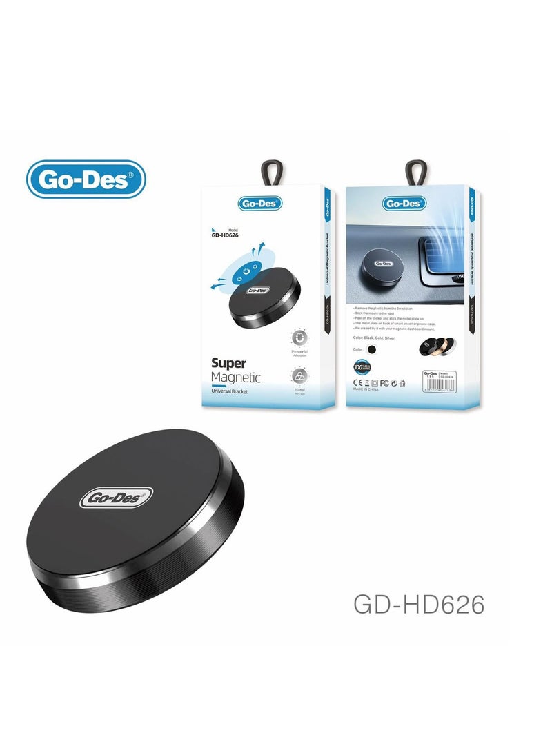 GO-DES Go Des GD-HD626 In-Car Magnetic Phone Holder Adhesive Design - Image 2
