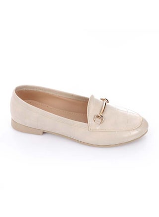 Ice club Beige Croc-Effect Leather Ballets