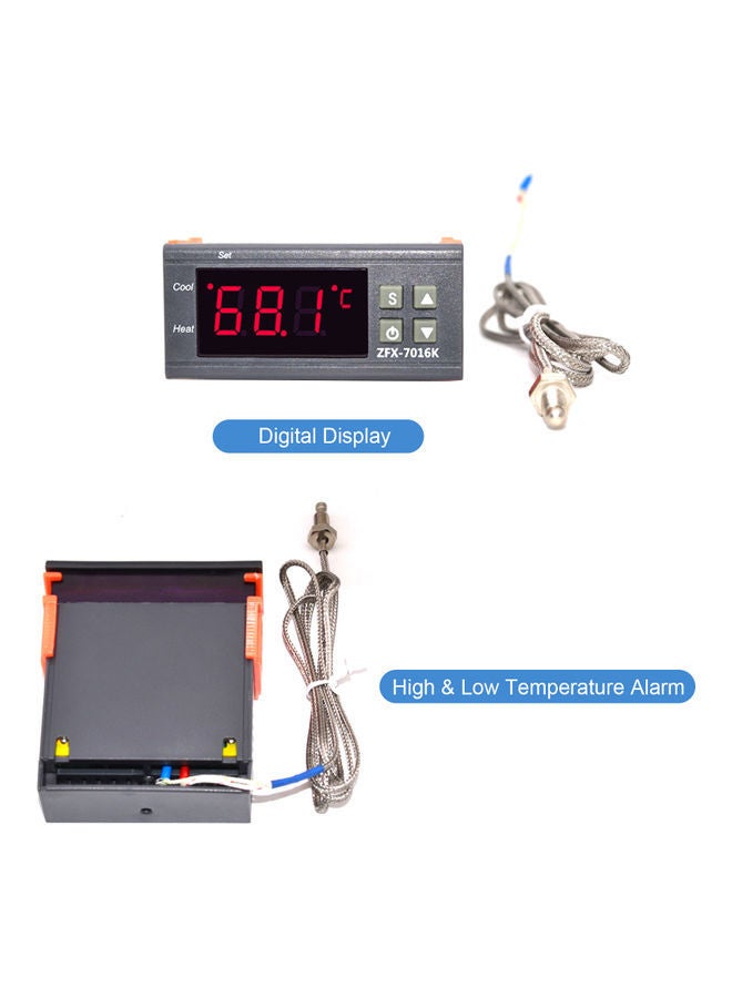 NIBEMINENT Temperature Controller with LCD Display Multicolour - Image 2