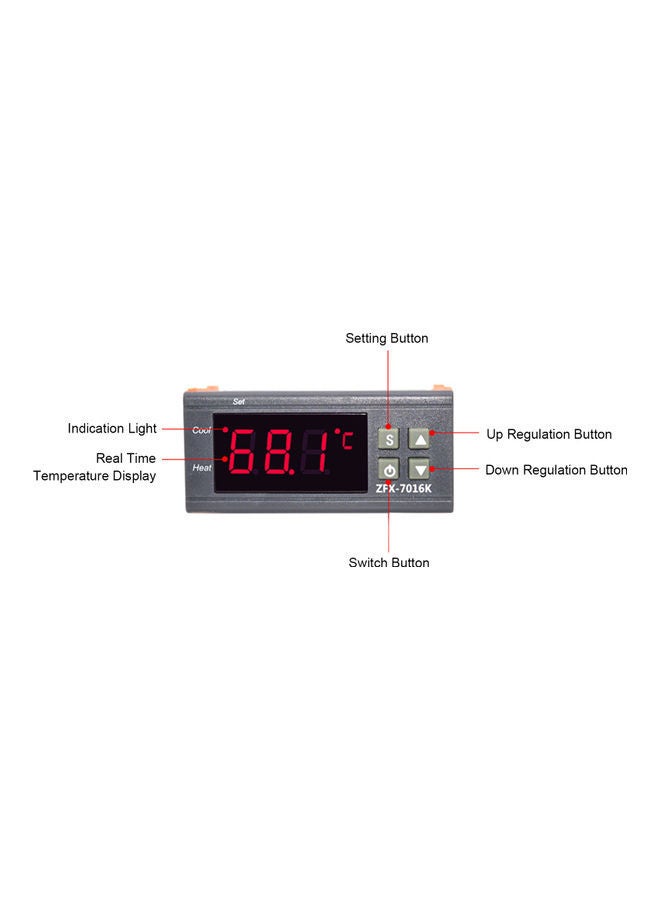 NIBEMINENT Temperature Controller with LCD Display Multicolour - Image 4