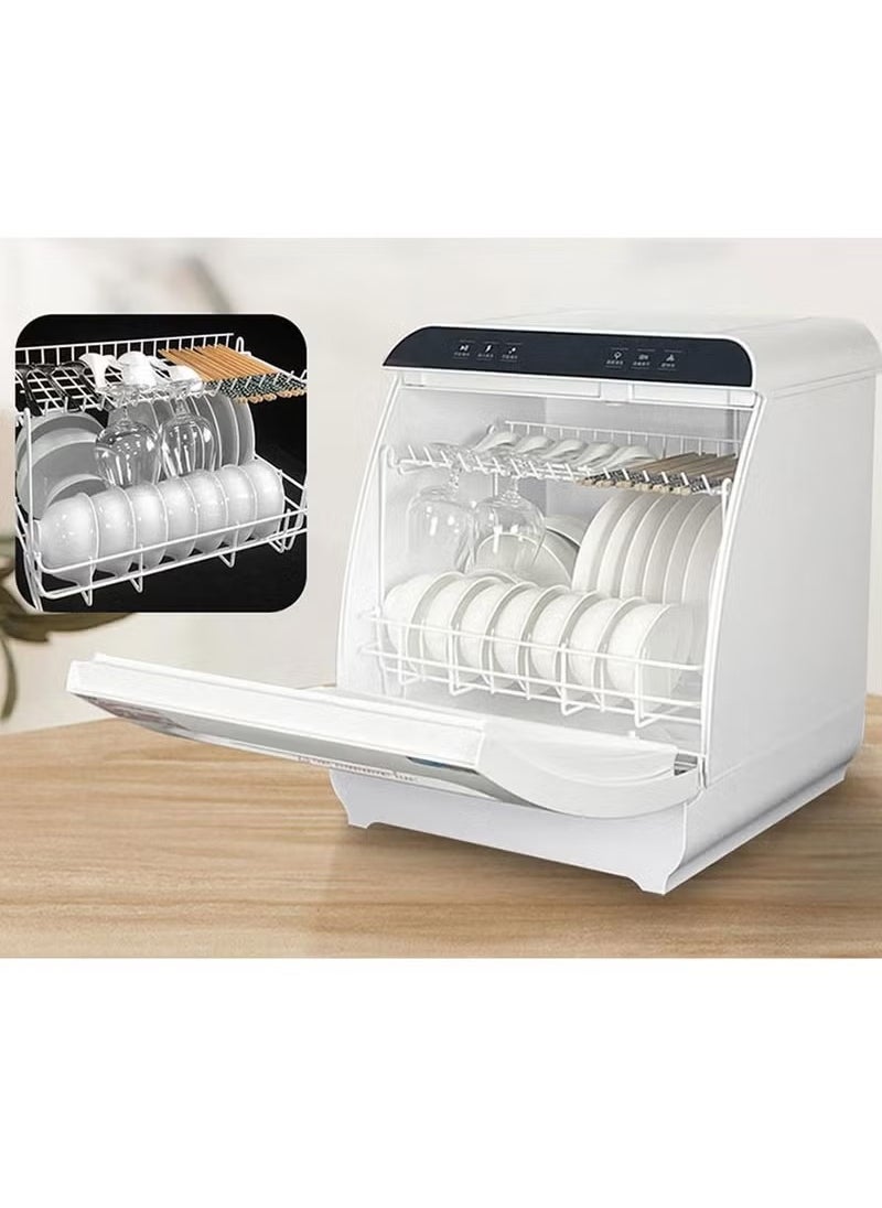 Countertop Dishwasher, Installation-Free Automatic Dishwasher, 4 Programs, High Temp Disinfection and Hot Air Drying for 6 People - pzsku/Z9354A40DAFB60D0A3320Z/45/_/1739259691/8087e125-e882-4b3b-932d-cdcee5100747