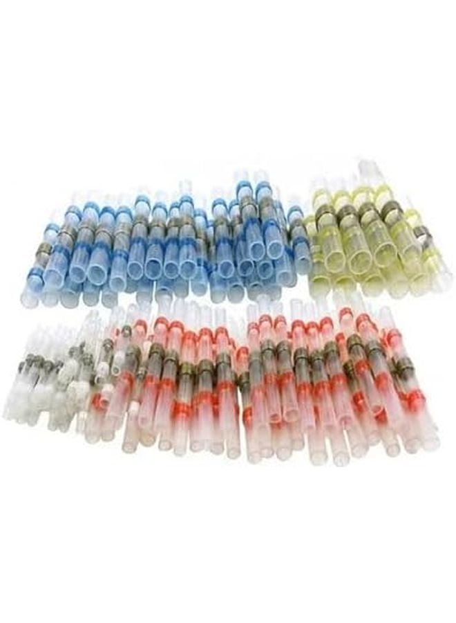 240 قطعة من مجموعة موصلات الأسلاك الملحومة القابلة للانكماش بالحرارة باللون الأحمر والأزرق والأصفر للسيارات والمراكب - Image 1