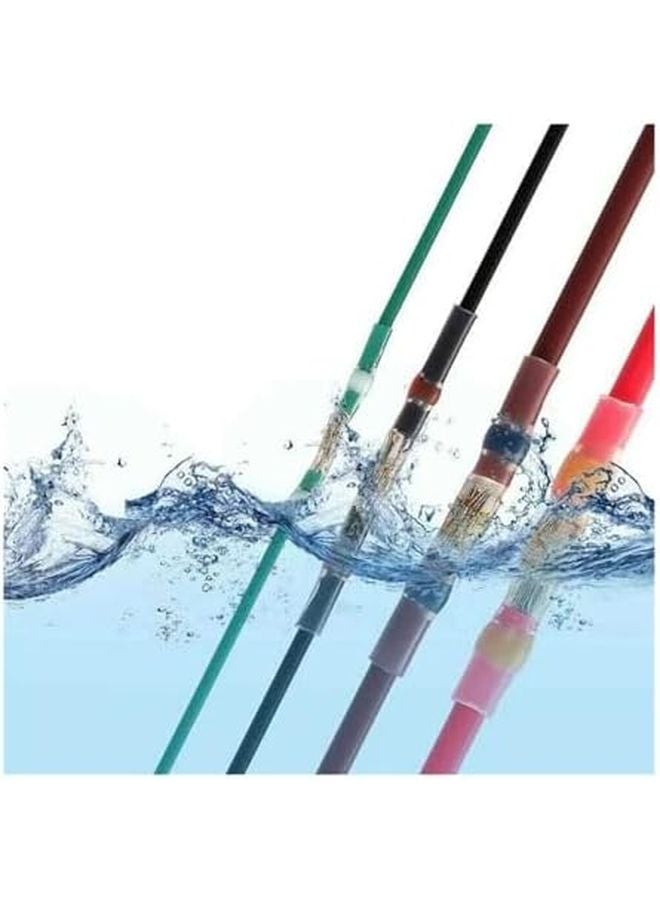 240 قطعة من مجموعة موصلات الأسلاك الملحومة القابلة للانكماش بالحرارة باللون الأحمر والأزرق والأصفر للسيارات والمراكب - Image 4