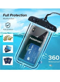 PAMEER Waterproof Phone Bag, Touch Screen Fluorescent Swimming Waterproof Phone Bag, Underwater Photography Phone Case, IPX68 Phone Pouch Cell Phone Case Fit for up to a Screen of 6.8 inches Samsung iPhone  - Image 3