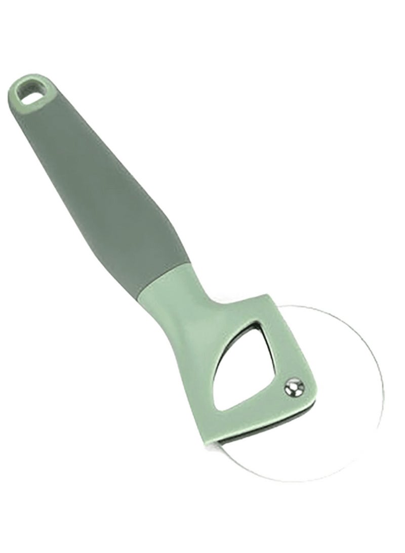 بارفيت مقبض TPR مضاد للانزلاق قطاعة البيتزا باللون الرمادي والأخضر