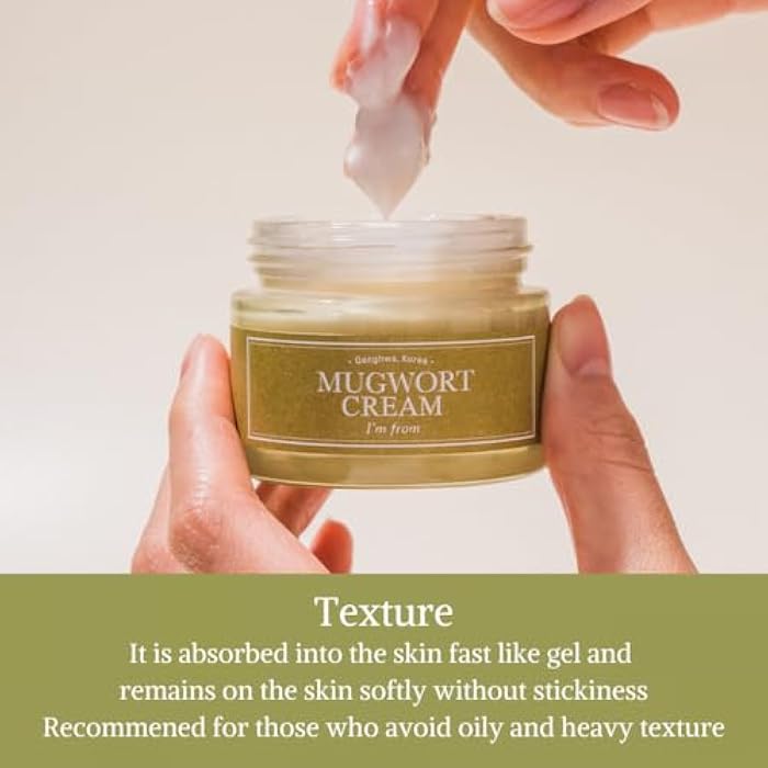 I'm from Mugwort Cream, For all skin type, 1.69 fl oz | Moisturizer with 73.55% Mugwort Extract, Soothing, Calming, Redness Relief with Sebum control - Image 5