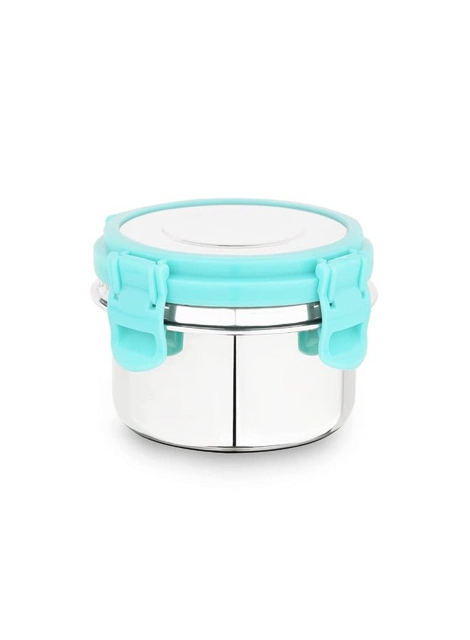 OMAZING KITCHEN Stainless Steel Fusion Lock Lunch Box with Lid | Tiffin Box | for School and Office Multicolor (250 ml, Pack of 2) - Image 1