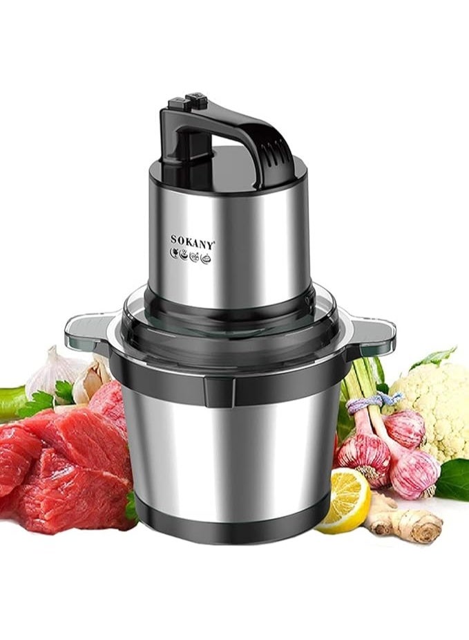 سوكاني مطحنة وقطاعة بهيكل فولاذي سعة 4 لتر بقوة 800 وات من سوكاني، موديل SK-7028 - Image 1