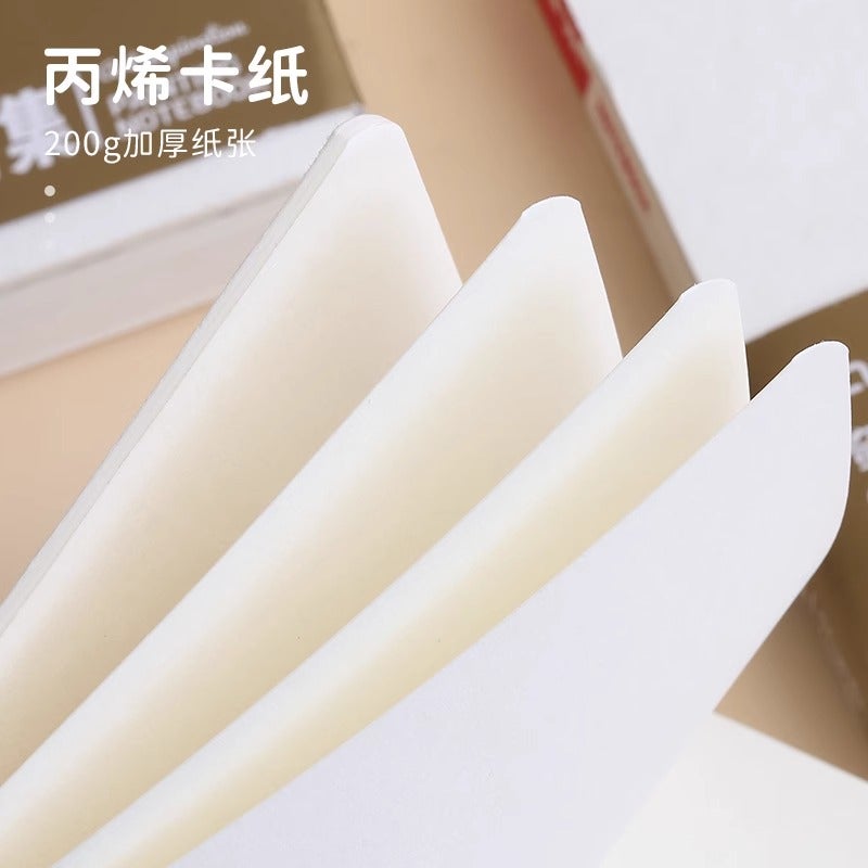 Painting Notebook Square High-Value Blank Hand Ledger Portable Notepad Watercolor Marker Pen Painting Book - Image 4