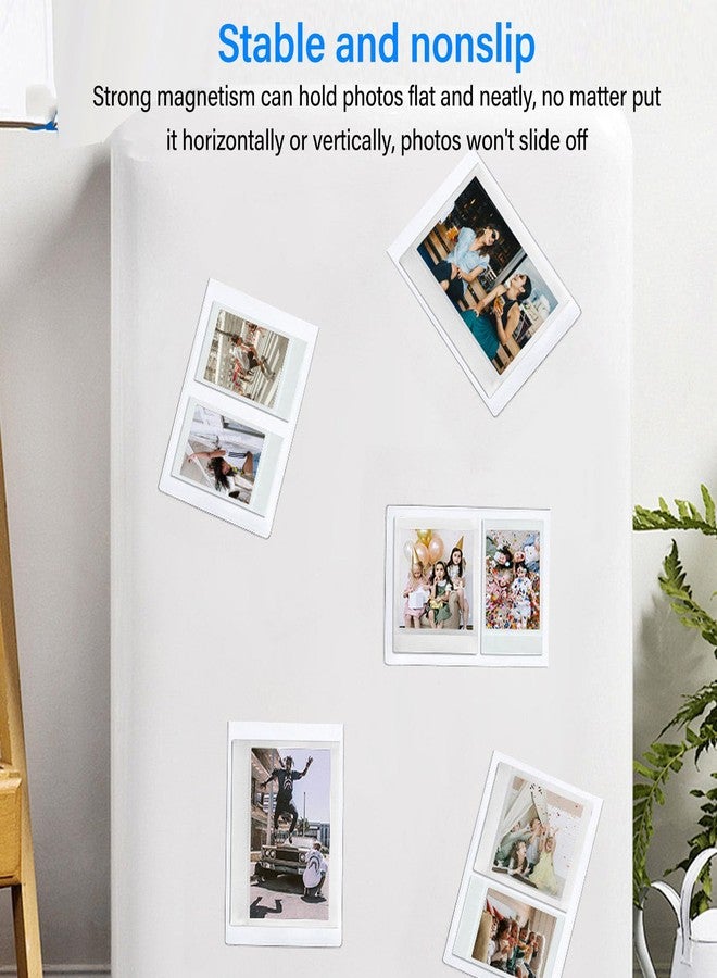 Bewinner 5PCS Refrigerator Magnetic Picture Magnetic Picture Frame, Strong Magnetic Photo for 6 inch Photos with Transparent Cover - Image 3