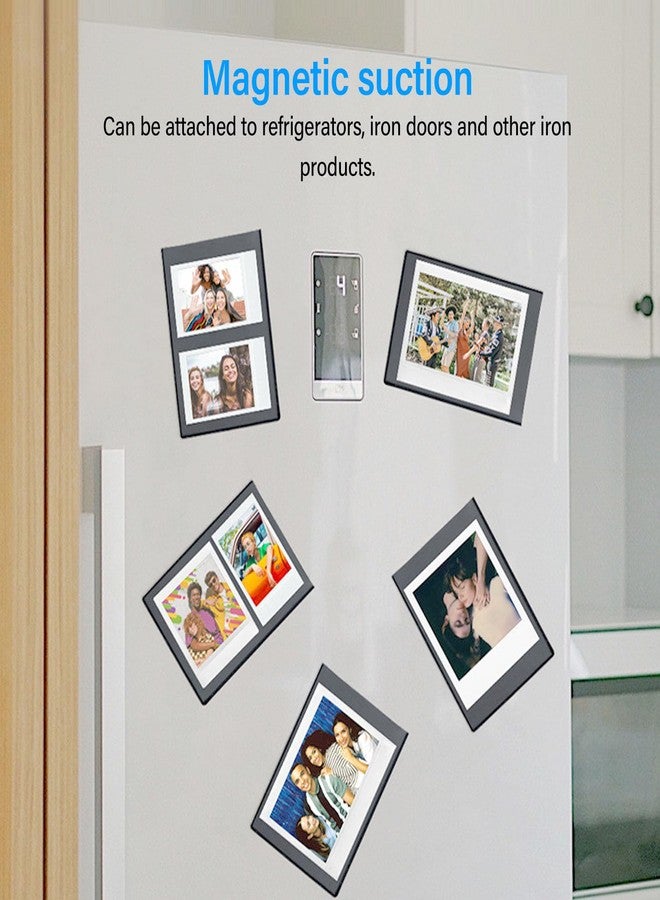 Bewinner 5PCS Refrigerator Magnetic Picture Magnetic Picture Frame, Strong Magnetic Photo for 6 inch Photos with Transparent Cover - Image 4