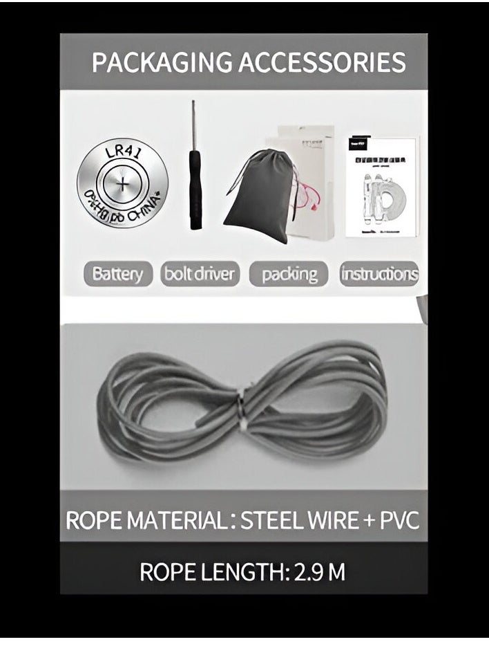 ESSENTIALS 360 - Digital Skipping Rope, Cordless Jump Rope Adjustable Length,360° Rotation Jumping Rope with Calorie Counter for Fitness, MMA, Gym, Exercise, Boxing - Image 1