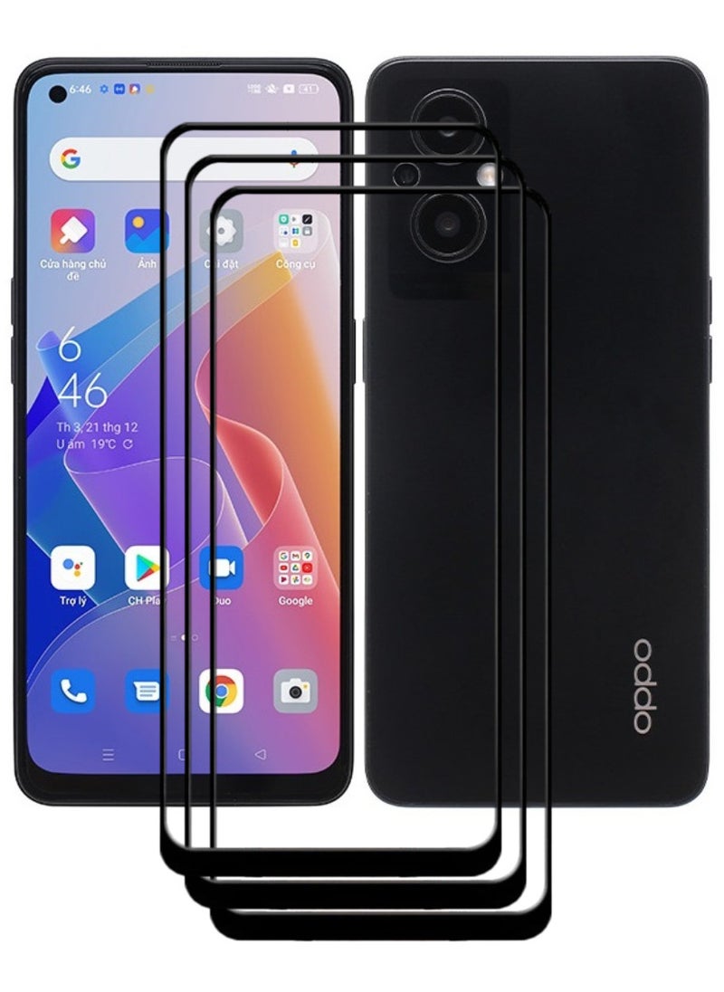 ACLIX 3 Pieces Antistatic ESD Dustproof Premium Quality High Definition Tempered Glass Screen Protector Designed For Oppo Reno7 Z 5G - Image 1