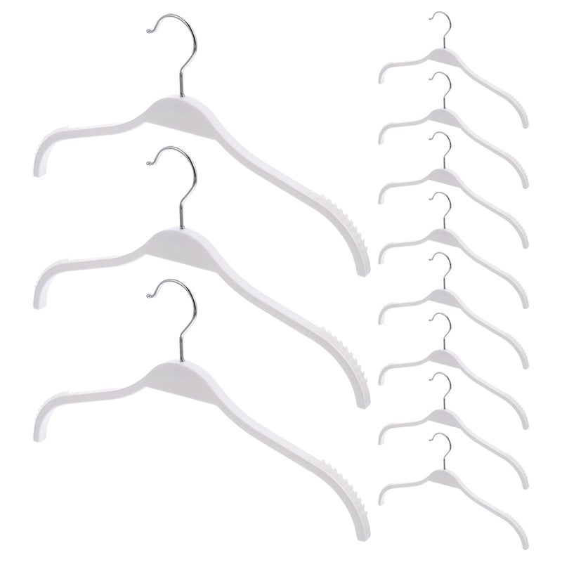 12pcs Clothes Coat Hangers Nonslip Heavy Duty Pants Hangers Clothing Hanger for Closet - Image 5
