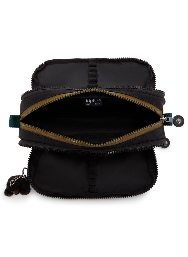 kipling Storia + New Kichirou + Gitroy (Buy Trolley + Lunch Bag & Get Free Pencil Case) (Set of 3pcs Bundle Offer) Black Khaki Block - Image 3