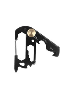 CCLIFE CCLife EDC Multifunction Keychain Pocket Tool,Stainless Steel Multi-Purpose Carabiner with Bottle Opener, Wrench, Screw Driver, etc.  - Image 1