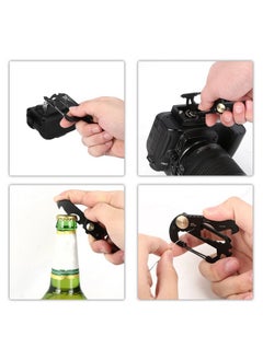 CCLIFE CCLife EDC Multifunction Keychain Pocket Tool,Stainless Steel Multi-Purpose Carabiner with Bottle Opener, Wrench, Screw Driver, etc.  - Image 4