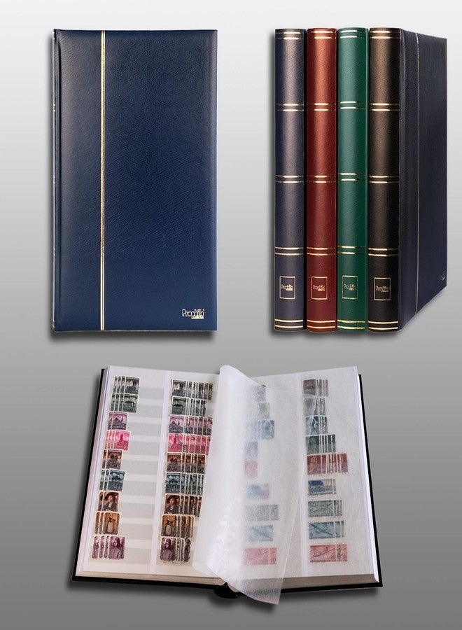 Prophila Collection Prophila Stamp Album (New) 60 White Divided Sides, Padded Blue Cover - Image 2