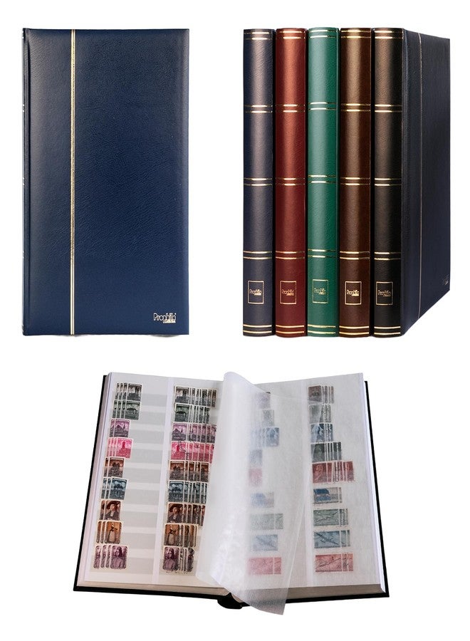 Prophila Collection Prophila Stamp Album (New) 60 White Divided Sides, Padded Blue Cover - Image 1