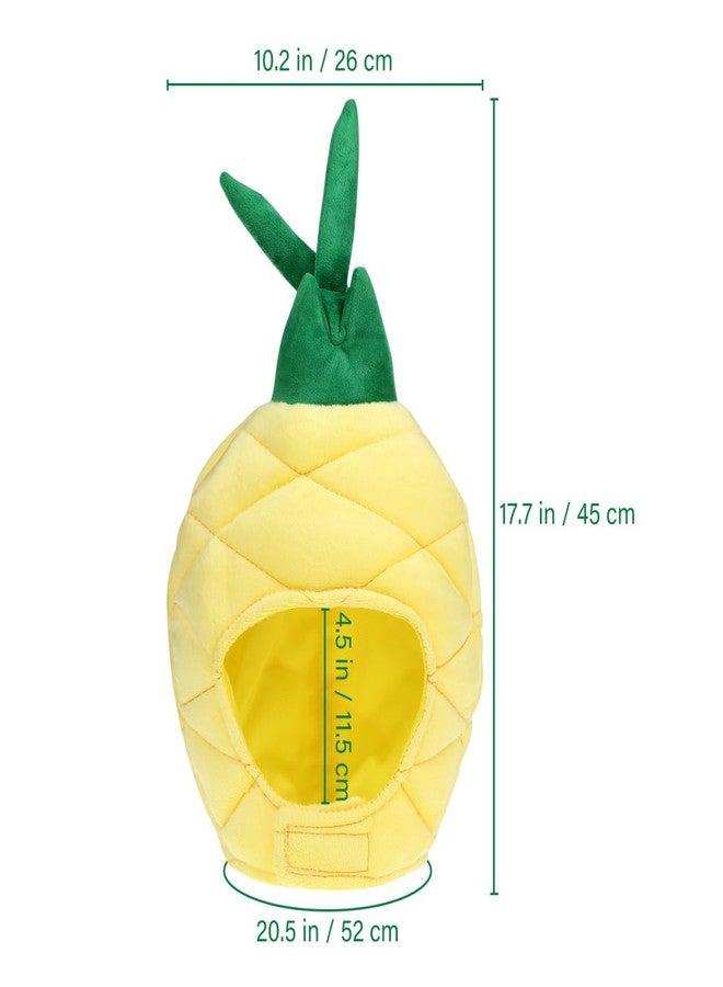 أموسفون قبعة أناناس من أموسفن، قبعة لطيفة، قطيفة مبتكرة، غطاء رأس على شكل فاكهة، لحفلات الهالوين التنكرية - Image 2