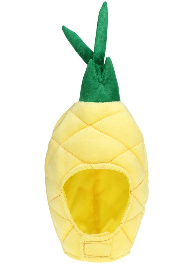 أموسفون قبعة أناناس من أموسفن، قبعة لطيفة، قطيفة مبتكرة، غطاء رأس على شكل فاكهة، لحفلات الهالوين التنكرية - Image 1