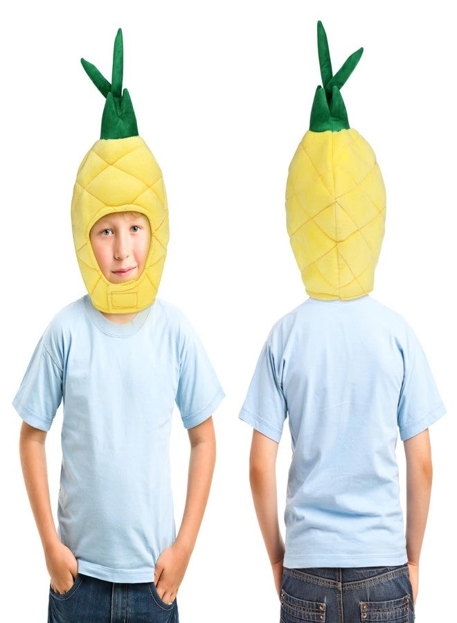 أموسفون قبعة أناناس من أموسفن، قبعة لطيفة، قطيفة مبتكرة، غطاء رأس على شكل فاكهة، لحفلات الهالوين التنكرية - Image 4