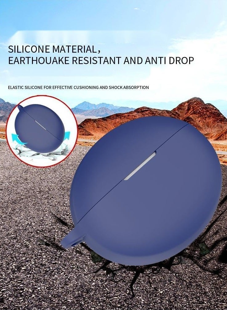 Silicone Shockproof Headset Cover For Huawei FreeBuds 3 Dark Blue - Image 1