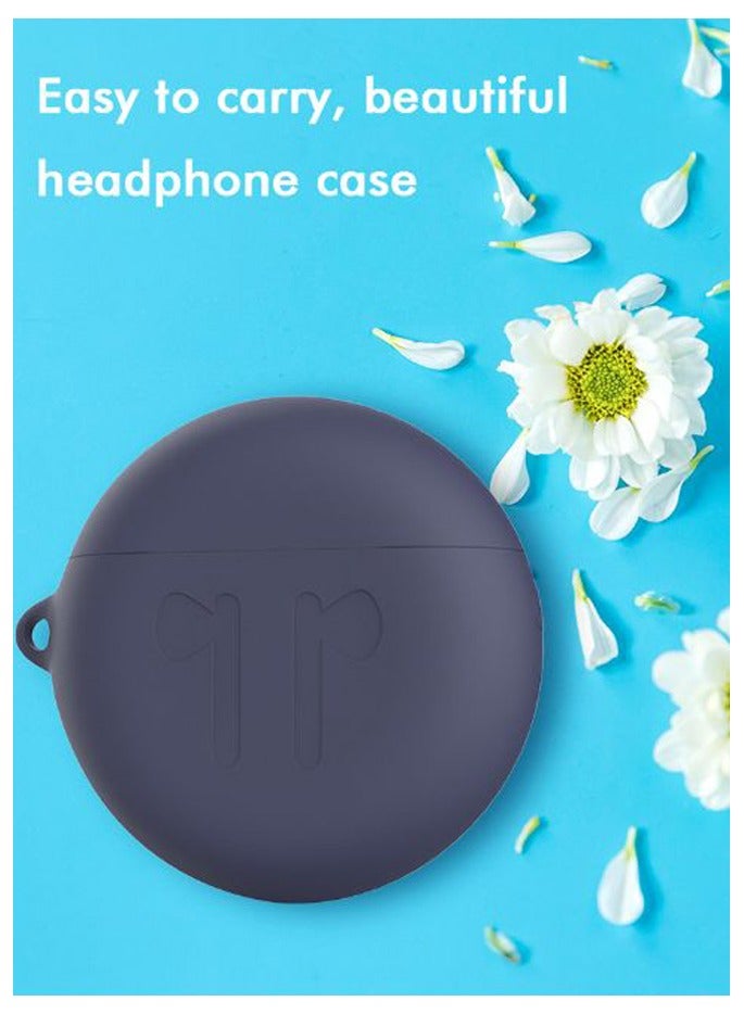 Silicone Shockproof Headset Cover For Huawei FreeBuds 3 Dark Blue - Image 2