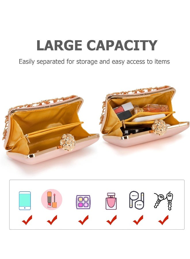 Evening Bag Clutch Purses for Women Rhinestones Purse Sparkling Party Shoulder Handbag Wedding Bag with Chain  - Image 2