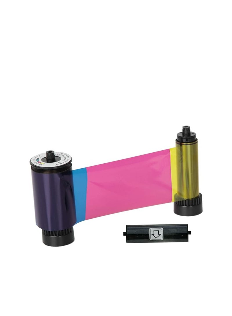 IDP IDP SMART-31 and SMART-51 Series ID Card Printer Ribbon - YMCKO Full-Color, Resin Black and Overlay Panel Ribbon with Cleaning Roller, 250 Cards/roll - Image 3