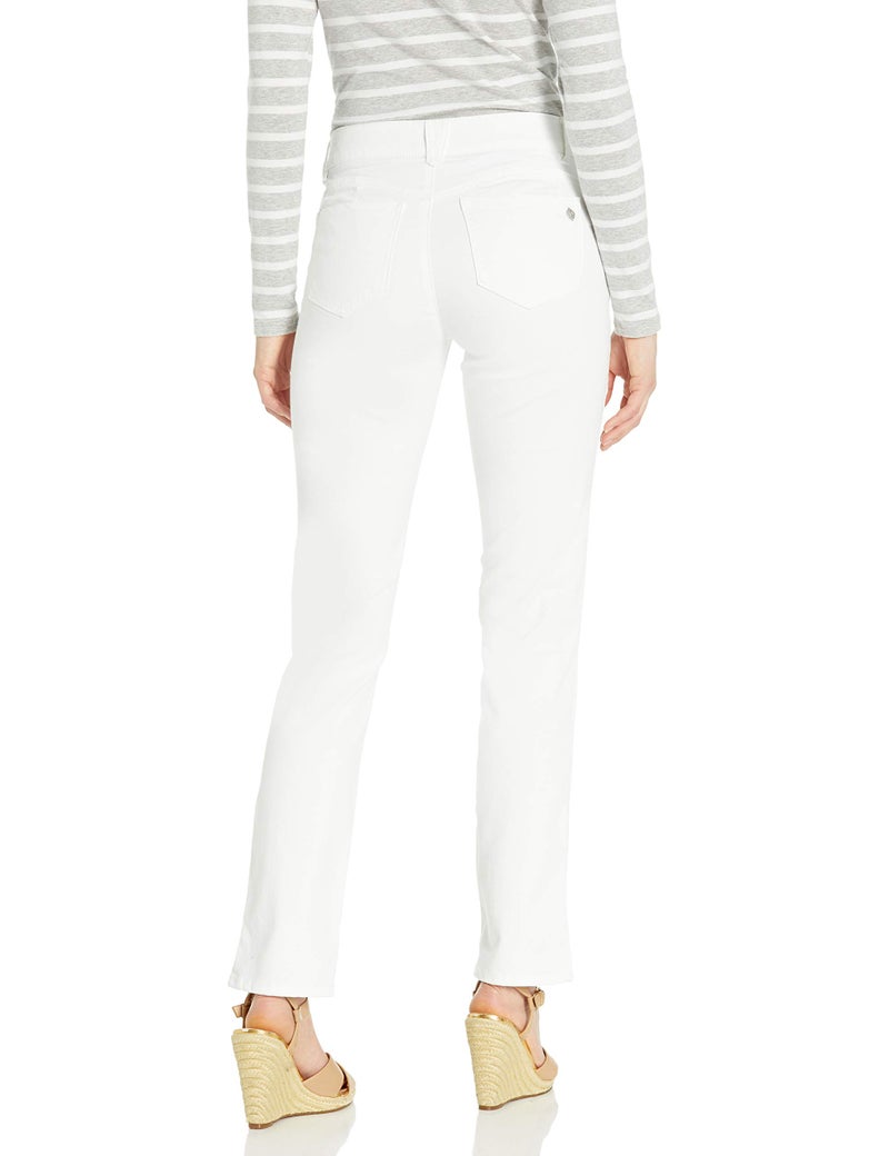 Democracy Women's Ab Solution Straight Leg Jean, Optic White, 2 - Image 2