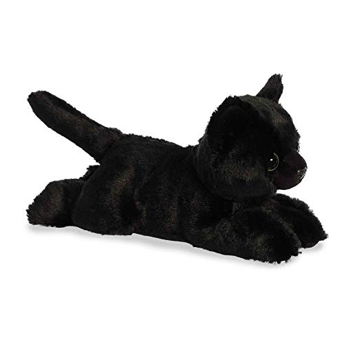 Aurora Adorable Mini Flopsie Twilight Cat Stuffed Animal Mini Companions Ready for Playful Adventures for Kids All Ages Toddlers Adults and Families Black 85 Inches - Image 1
