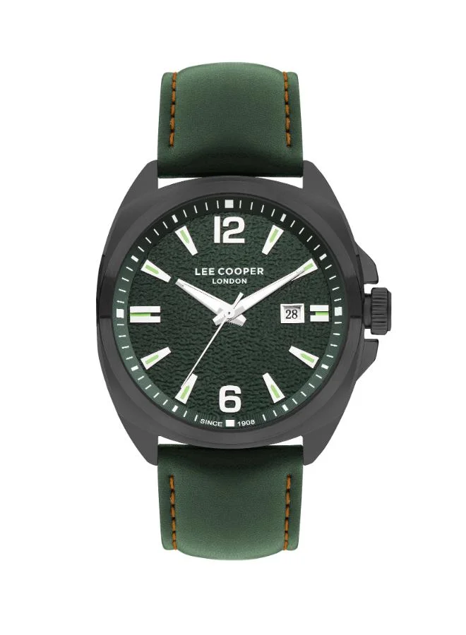 Men's Leather Analog Watch LC07858.077 - 45 mm