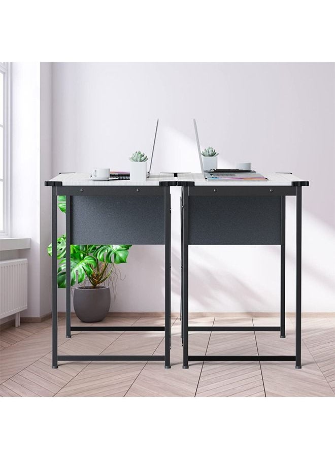 ZERIFAM - 100 x 50 cm Computer Desk Student Study Table Laptop Writing Desks with Storage Bag - Image 1