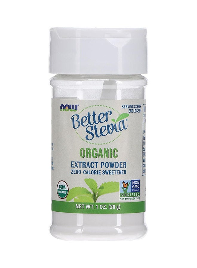 Now Foods Better Stevia Organic Extract Powder, Zero-Calorie Sweetener 1 Oz (28G) - Image 1