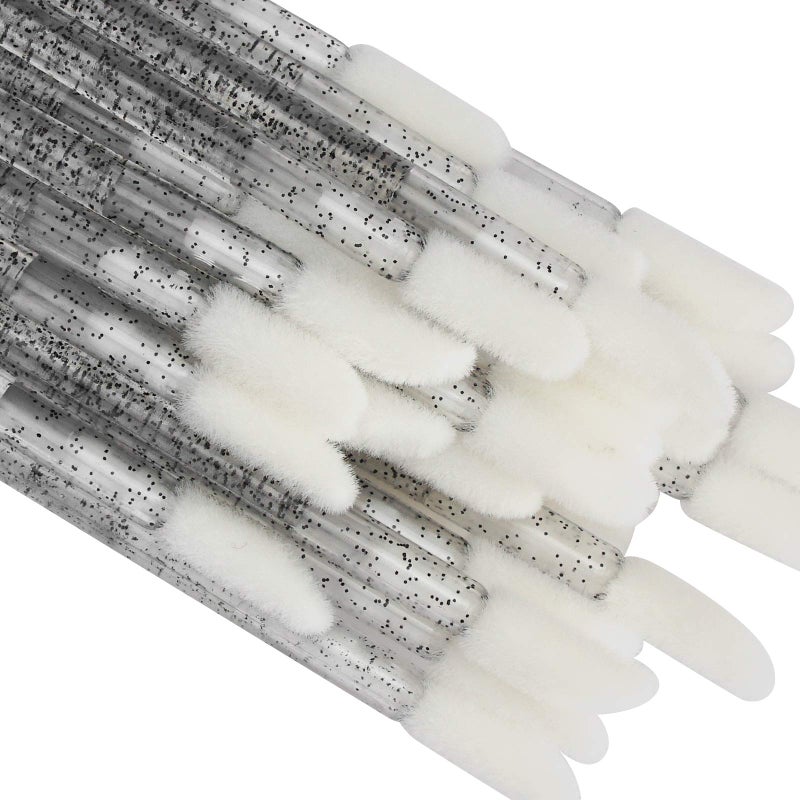 tifanso 300 PCS Lip Brush, Disposable Makeup Applicators, Lip Gloss Brush Lipstick Applicator Wands, Makeup Tool Kits Beauty Cosmetic (Crystal Black) - Image 5