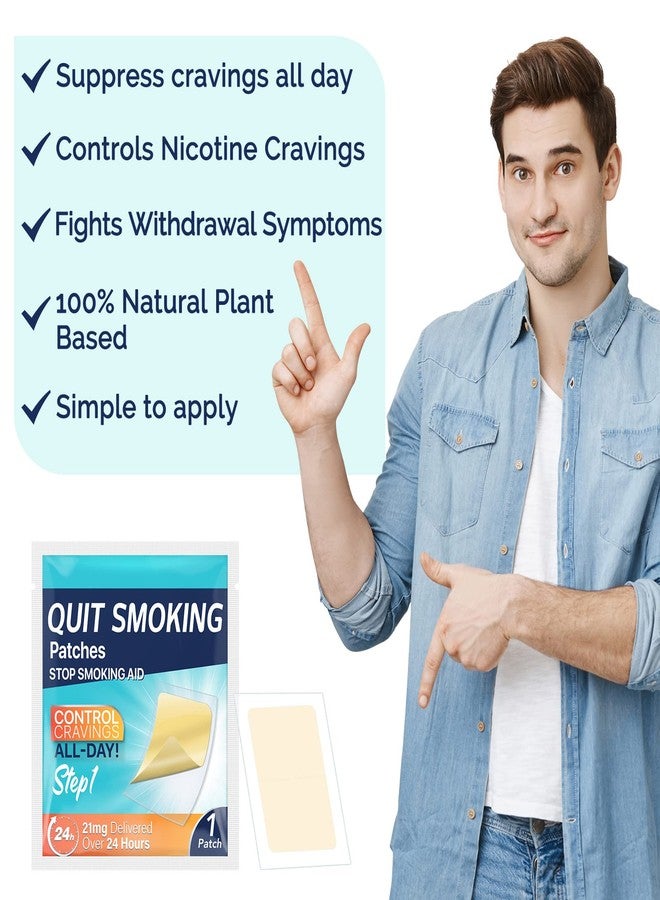 21mg Quit Smoking Patches, Step 1 Stop Smoking Aids Patches, 30 Count Quit Smoking Stickers that Work with 2 Weeks, Anti Smoking Patches, Easy & Effective Anti-Stickers - Image 4