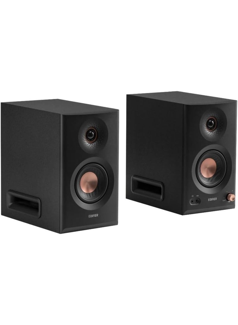 Edifier MR5 Tri-Amped Powered Studio Monitor Speakers, 110W RMS, 3-Way Active Crossover, Hi-Res Audio, Bluetooth 6.0, Room Acoustic Compensation, XLR/TRS/RCA/AUX Inputs Black - Image 3