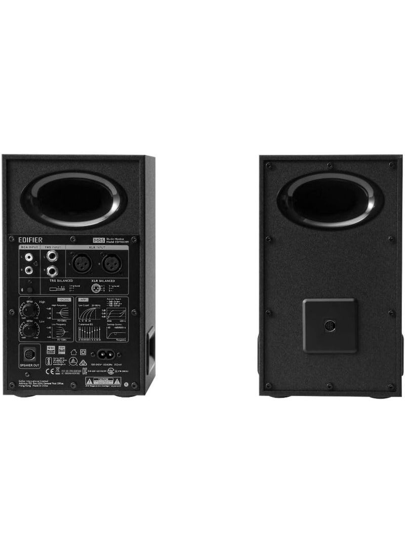 Edifier MR5 Tri-Amped Powered Studio Monitor Speakers, 110W RMS, 3-Way Active Crossover, Hi-Res Audio, Bluetooth 6.0, Room Acoustic Compensation, XLR/TRS/RCA/AUX Inputs Black - Image 4